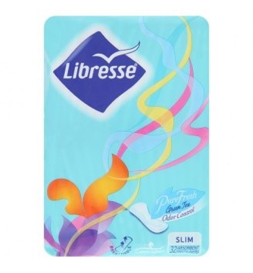 Libresse 棉質柔軟綠茶氣味防异味超薄衛生護墊